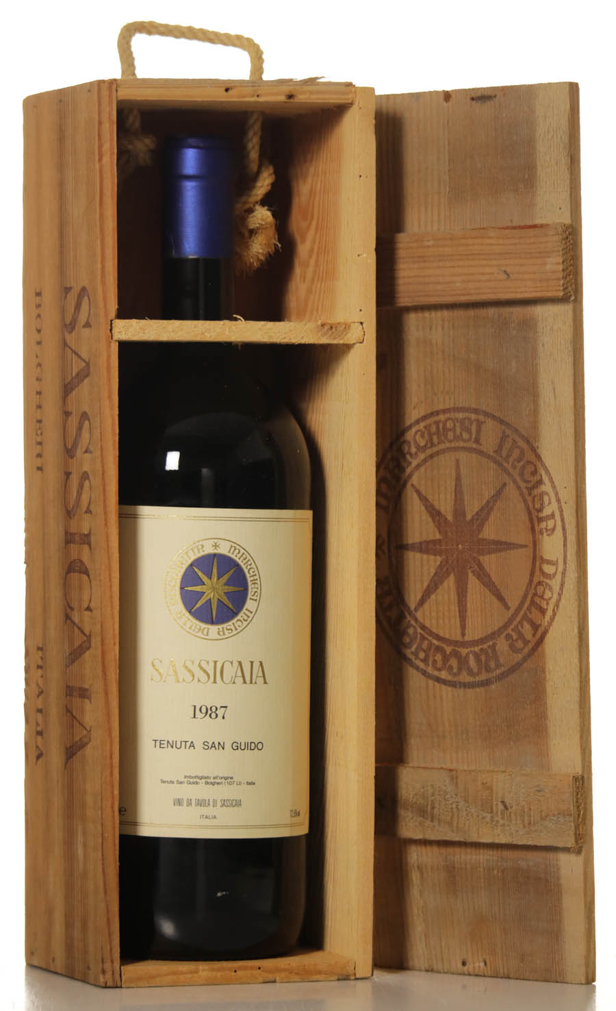 Sassicaia Vinho tinto 1987, 1.5l C/ Estojo (única no mercado Europeu)